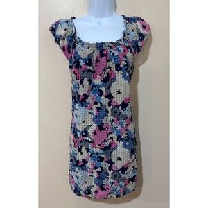 Juicy Couture Y2K Silk Sheath Dress Floral 2011 Lined Medium